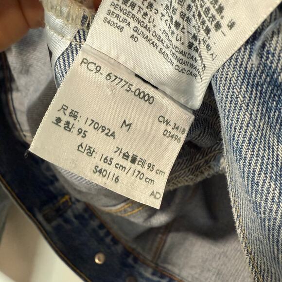 Levi's Men's Trucker Jean Jacket Blue Denim Medium - Picture 6 of 7